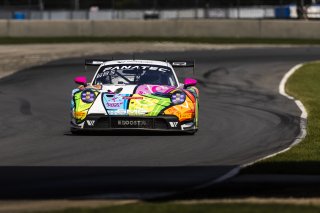 #32 Porsche 911 GT3-R of Kyle Washington and Tom Sargent, GMG Racing, GT World Challenge America, Pro-Am, FANATEC GT World Challenge America Powered by AWS, Road America, Elkhart Lake, WI August 16 - 18 2024.
 | Fabian Lagunas / SRO      
