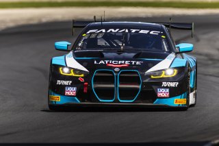 #29 BMW M4 GT3 of Justin Rothberg and Robby Foley, Turner Motorsport, GT World Challenge America, Pro-Am, FANATEC GT World Challenge America Powered by AWS, Road America, Elkhart Lake, WI August 16 - 18 2024.
 | Fabian Lagunas / SRO      