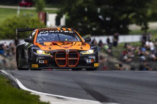 #8 BMW M4 GT3 2024 of Elias Sabo and Andy Lee, Flying Lizard Motorsports, GT World Challenge America, Pro-Am, FANATEC GT World Challenge America Powered by AWS, SRO America, Road America, Elkhart Lake, WI August 16 - 18 2024.
 | Fabian Lagunas / SRO           