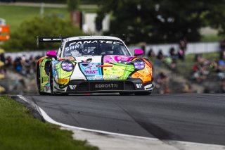 #32 Porsche 911 GT3-R of Kyle Washington and Tom Sargent, GMG Racing, GT World Challenge America, Pro-Am, FANATEC GT World Challenge America Powered by AWS, Road America, Elkhart Lake, WI August 16 - 18 2024.
 | Fabian Lagunas / SRO           
