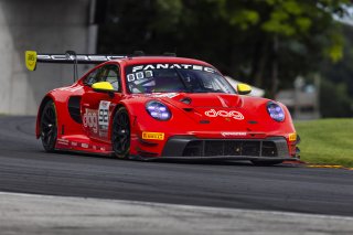 #92 Porsche 992 GT3-R of Jean-Frederic Laberge and Kyle Marcelli, MMG, GT World Challenge America, Pro-Am, FANATEC GT World Challenge America Powered by AWS, SRO America, Road America, Elkhart Lake, WI August 16 - 18 2024.
 | Fabian Lagunas / SRO           