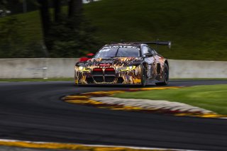 #28 BMW M4 GT3 of Varun Chocksey and Bill Auberlen, ST Racing, GT World Challenge America, Pro, SRO America, FANATEC GT World Challenge America Powered by AWS, Road America, Elkhart Lake, WI August 16 - 18 2024.
 | Fabian Lagunas / SRO           