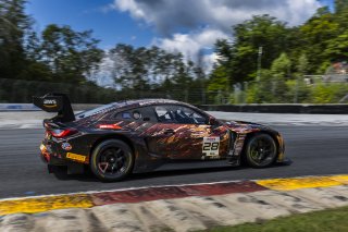 #28 BMW M4 GT3 of Varun Chocksey and Bill Auberlen, ST Racing, GT World Challenge America, Pro, SRO America, FANATEC GT World Challenge America Powered by AWS, Road America, Elkhart Lake, WI August 16 - 18 2024.
 | Fabian Lagunas / SRO      