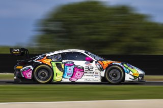 #32 Porsche 911 GT3-R of Kyle Washington and Tom Sargent, GMG Racing, GT World Challenge America, Pro-Am, FANATEC GT World Challenge America Powered by AWS, Road America, Elkhart Lake, WI August 16 - 18 2024.
 | Fabian Lagunas / SRO      