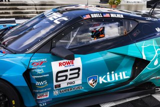#63 Chevrolet Corvette Z06 GT3.R of Alec Udell and Tommy Milner, DXDT Racing, GT World Challenge America, Pro, SRO America, FANATEC GT World Challenge America Powered by AWS, Road America, Elkhart Lake, WI August 16 - 18 2024.
 | Fabian Lagunas / SRO      