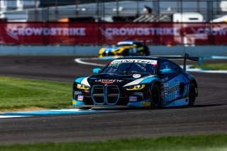 #29 BMW M4 GT3 of Justin Rothberg, Robby Foley, and Patrick Gallagher, Turner Motorsport, GT World Challenge America, Pro-Am, FANATEC GT World Challenge America Powered by AWS, INDY, Indianapolis, IN October 3 - 6 2024.
 | Fabian Lagunas/SRO