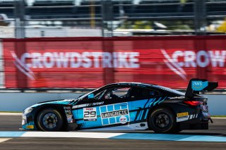 #29 BMW M4 GT3 of Justin Rothberg, Robby Foley, and Patrick Gallagher, Turner Motorsport, GT World Challenge America, Pro-Am, FANATEC GT World Challenge America Powered by AWS, INDY, Indianapolis, IN October 3 - 6 2024.
 | Fabian Lagunas/SRO