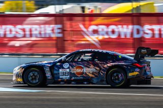 #38 BMW M4 GT3 of Samantha Tan, John Capestro-Dubets, and Neil Verhagen, ST Racing, GT World Challenge America, Pro-Am, SRO America, FANATEC GT World Challenge America Powered by AWS, INDY, Indianapolis, IN October 3 - 6 2024.
 | Fabian Lagunas/SRO