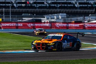 #8 BMW M4 GT3 2024 of Elias Sabo, Andy Lee, and Nick Yelloly, Flying Lizard Motorsports, GT World Challenge America, Pro-Am, FANATEC GT World Challenge America Powered by AWS, SRO America, INDY, Indianapolis, IN October 3 - 6 2024.
 | Fabian Lagunas/SRO