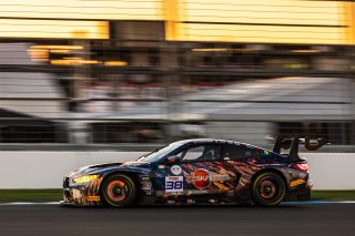 #38 BMW M4 GT3 of Samantha Tan, John Capestro-Dubets, and Neil Verhagen, ST Racing, GT World Challenge America, Pro-Am, SRO America, FANATEC GT World Challenge America Powered by AWS, INDY, Indianapolis, IN October 3 - 6 2024.
 | Fabian Lagunas/SRO