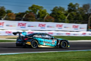 #29 BMW M4 GT3 of Justin Rothberg, Robby Foley, and Patrick Gallagher, Turner Motorsport, GT World Challenge America, Pro-Am, FANATEC GT World Challenge America Powered by AWS, INDY, Indianapolis, IN October 3 - 6 2024.
 | Fabian Lagunas/SRO