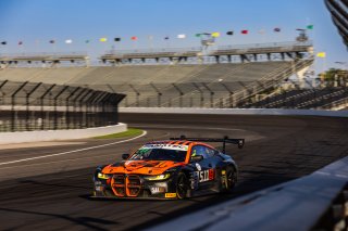#8 BMW M4 GT3 2024 of Elias Sabo, Andy Lee, and Nick Yelloly, Flying Lizard Motorsports, GT World Challenge America, Pro-Am, FANATEC GT World Challenge America Powered by AWS, SRO America, INDY, Indianapolis, IN October 3 - 6 2024.
 | Fabian Lagunas/SRO