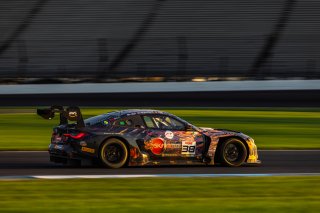 #38 BMW M4 GT3 of Samantha Tan, John Capestro-Dubets, and Neil Verhagen, ST Racing, GT World Challenge America, Pro-Am, SRO America, FANATEC GT World Challenge America Powered by AWS, INDY, Indianapolis, IN October 3 - 6 2024.
 | Fabian Lagunas/SRO