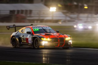 #8 BMW M4 GT3 2024 of Elias Sabo, Andy Lee, and Nick Yelloly, Flying Lizard Motorsports, GT World Challenge America, Pro-Am, FANATEC GT World Challenge America Powered by AWS, SRO America, INDY, Indianapolis, IN October 3 - 6 2024.
 | Fabian Lagunas/SRO