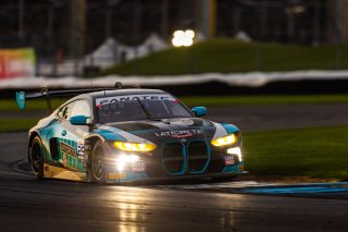 #29 BMW M4 GT3 of Justin Rothberg, Robby Foley, and Patrick Gallagher, Turner Motorsport, GT World Challenge America, Pro-Am, FANATEC GT World Challenge America Powered by AWS, INDY, Indianapolis, IN October 3 - 6 2024.
 | Fabian Lagunas/SRO