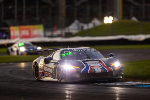 #163 Ferrari 296 GT3 of Jay Schreibman, Oswaldo Negri, and Toni Vilander, AF Course, GT World Challenge America, Pro-Am, FANATEC GT World Challenge America Powered by AWS, SRO America, INDY, Indianapolis, IN October 3 - 6 2024.
 | Fabian Lagunas/SRO