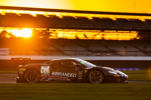 #163 Ferrari 296 GT3 of Jay Schreibman, Oswaldo Negri, and Toni Vilander, AF Course, GT World Challenge America, Pro-Am, FANATEC GT World Challenge America Powered by AWS, SRO America, INDY, Indianapolis, IN October 3 - 6 2024.
 | Fabian Lagunas/SRO