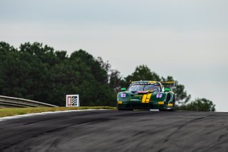 #120 Porsche 911 GT3-R of Adam Adelson and Elliott Skeer, Wright Motorsports, GT World Challenge America, Pro, FANATEC GT World Challenge America Powered by AWS, SRO America, Barber Motorsports Park, Leeds, AL September 6 - 8 2024.
 | Fabian Lagunas