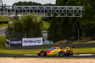 #88 Ferrari 296 GT3 of Custodio Toledo and Riccardo Agostini, AF Corse, GT World Challenge America, Pro-Am, SRO America, FANATEC GT World Challenge America Powered by AWS, Barber Motorsports Park, Leeds, AL September 6 - 8 2024.
 | Fabian Lagunas