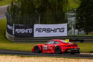 #92 Porsche 992 GT3-R of Jean-Frederic Laberge and Kyle Marcelli, MMG, GT World Challenge America, Pro-Am, FANATEC GT World Challenge America Powered by AWS, SRO America, Barber Motorsports Park, Leeds, AL September 6 - 8 2024.
 | Fabian Lagunas