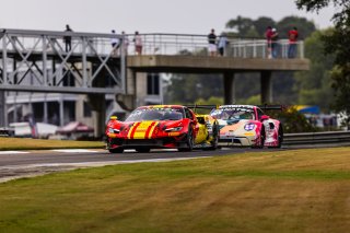 #88 Ferrari 296 GT3 of Custodio Toledo and Riccardo Agostini, AF Corse, GT World Challenge America, Pro-Am, SRO America, FANATEC GT World Challenge America Powered by AWS, Barber Motorsports Park, Leeds, AL September 6 - 8 2024.
 | Fabian Lagunas