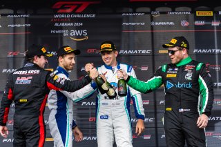 #63 Chevrolet Corvette Z06 GT3.R of Alec Udell and Tommy Milner, DXDT Racing, GT World Challenge America, Pro, SRO America, FANATEC GT World Challenge America Powered by AWS, Barber Motorsports Park, Leeds, AL September 6 - 8 2024.
 | Fabian Lagunas