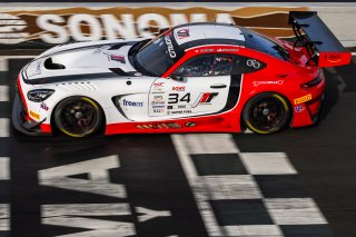#34 Mercedes-AMG GT3 of Michai Stephens and Mikael Grenier, JMF Motorsports, Pro, GT World Challenge America Powered by AWS, SRO America, Sonoma Raceway, Sonoma, CA, March 28-30, 2025.
 | Fabian Lagunas | www.lagunasphotography.com | For SRO Motorsports Group 2025