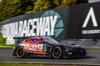 #91 Mercedes-AMG GT3 of Jeff Burton and Philip Ellis, Regulator Racing, Pro-Am, GT World Challenge America Powered by AWS, SRO America, Sonoma Raceway, Sonoma, CA, March 28-30, 2025.
 | Fabian Lagunas | www.lagunasphotography.com | For SRO Motorsports Group 2025