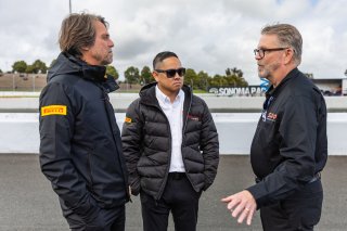 Grid walk at GT World Challenge America Powered by AWS, SRO America, Sonoma Raceway, Sonoma, CA, March 28-30, 2025. Stephane Ratal, Greg Gill, Robbie Montinola, SRO
 | Fabian Lagunas | www.lagunasphotography.com | For SRO Motorsports Group 2025