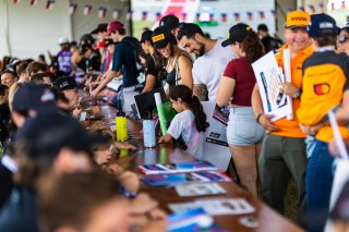 Autograph session at GT World Challenge America Powered by AWS, SRO America, Circuit of the Americas, Austin, TX, April 25-27, 2025.
 | Fabian Lagunas | www.lagunasphotography.com | For SRO Motorsports Group 2025