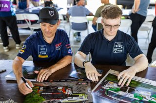 Autograph session at GT World Challenge America Powered by AWS, SRO America, Virginia International Raceway, Alton, VA, July 18-20, 2025
 | Fabian Lagunas | www.lagunasphotography.com | For SRO Motorsports Group 2025