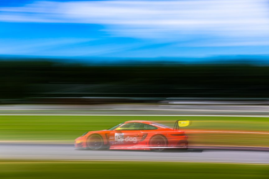 #92 Porsche 992 GT3 R of Jean-Frederic Laberge and Kyle Marcelli, LAB Motorsport by GT Racing, Pro-Am, GT World Challenge America Powered by AWS, SRO America, Virginia International Raceway, Alton, VA, July 18-20, 2025.
