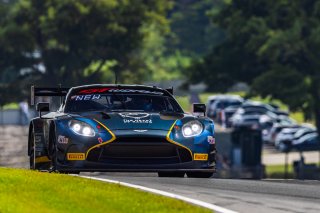 #24 Aston Martin Vantage AMR GT3 EVO of Gray Newell and Darren Turner, Heart of Racing Team, GT World Challenge America, Pro-Am, SRO America, Road America, Elkhart Lake, WI, Aug 15 - 17, 2025
 | Fabian Lagunas | www.lagunasphotography.com | For SRO Motorsports Group 2025