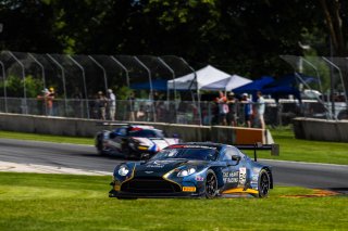 #24 Aston Martin Vantage AMR GT3 EVO of Gray Newell and Darren Turner, Heart of Racing Team, GT World Challenge America, Pro-Am, SRO America, Road America, Elkhart Lake, WI, Aug 15 - 17, 2025
 | Fabian Lagunas | www.lagunasphotography.com | For SRO Motorsports Group 2025