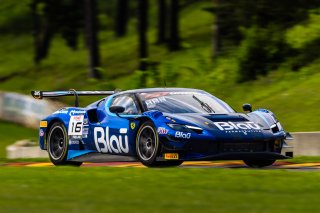 #16 Ferrari 296 GT3 of Marcelo Hahn and Christian Hahn, AF Corse USA, GT World Challenge America, Pro-Am, SRO America, Road America, Elkhart Lake, WI, Aug 15 - 17, 2025
 | Fabian Lagunas | www.lagunasphotography.com | For SRO Motorsports Group 2025