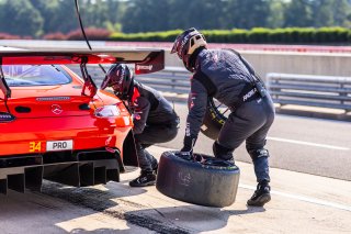 #34 Mercedes-AMG GT3 of Michai Stephens and Mikael Grenier, JMF Motorsports, GT World Challenge America, Pro, SRO America, Barber Motorsports Park, Birmingham, AL, Sept 5 - 7, 2025
 | Fabian Lagunas | www.lagunasphotography.com | For SRO Motorsports Group 2025
