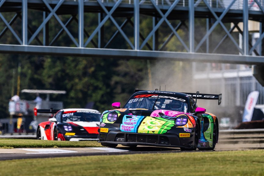 #32 Porsche 992 GT3 R of Kyle Washington and Tom Sargent, GMG Racing, GT World Challenge America, Pro-Am, SRO America, Barber Motorsports Park, Birmingham, AL, Sept 5 - 7, 2025
