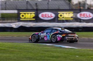 #32 Porsche 911 GT3 R (992) of Kyle Washington / Tom Sargent / Klaus Bachler, GMG Racing, Indy 8H, IGTC, Pro-Am, SRO America, Indianapolis Motor Speedway, Indianapolis, IN, Oct 16–19, 2025
 | Fabian Lagunas | www.lagunasphotography.com | For SRO Motorsports Group 2025