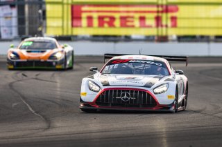 #34 Mercedes-AMG GT3 EVO of Michai Stephens / Mikael Grenier / Lucas Auer, JMF Motorsports, Indy 8H, IGTC, Pro, SRO America, Indianapolis Motor Speedway, Indianapolis, IN, Oct 16–19, 2025
 | Fabian Lagunas | www.lagunasphotography.com | For SRO Motorsports Group 2025