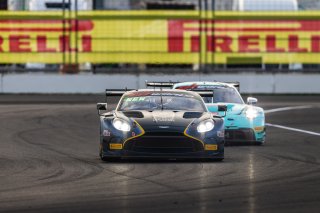 #24 Aston Martin Vantage AMR GT3 EVO of Gray Newell / Zach Robichon / Darren Turner, Heart of Racing Team, Indy 8H, Pro-Am, SRO America, Indianapolis Motor Speedway, Indianapolis, IN, Oct 16–19, 2025
 | Fabian Lagunas | www.lagunasphotography.com | For SRO Motorsports Group 2025