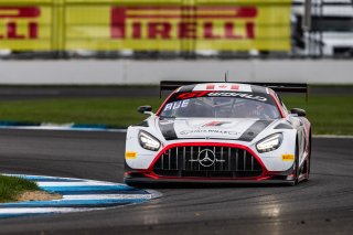 #34 Mercedes-AMG GT3 EVO of Michai Stephens / Mikael Grenier / Lucas Auer, JMF Motorsports, Indy 8H, IGTC, Pro, SRO America, Indianapolis Motor Speedway, Indianapolis, IN, Oct 16–19, 2025
 | Fabian Lagunas | www.lagunasphotography.com | For SRO Motorsports Group 2025
