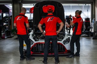 #34 Mercedes-AMG GT3 EVO of Michai Stephens / Mikael Grenier / Lucas Auer, JMF Motorsports, Indy 8H, IGTC, Pro, SRO America, Indianapolis Motor Speedway, Indianapolis, IN, Oct 16–19, 2025
 | Jason Doudt / SRO Motorsports Group