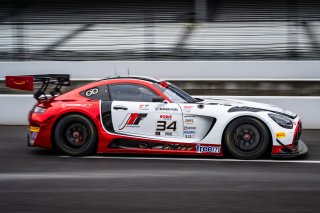 #34 Mercedes-AMG GT3 EVO of Michai Stephens / Mikael Grenier / Lucas Auer, JMF Motorsports, Indy 8H, IGTC, Pro, SRO America, Indianapolis Motor Speedway, Indianapolis, IN, Oct 16–19, 2025
 | Jason Doudt / SRO Motorsports Group