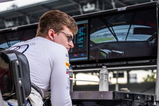 #24 Aston Martin Vantage AMR GT3 EVO of Gray Newell / Zach Robichon / Darren Turner, Heart of Racing Team, Indy 8H, Pro-Am, SRO America, Indianapolis Motor Speedway, Indianapolis, IN, Oct 16–19, 2025
 | Jason Doudt / SRO Motorsports Group