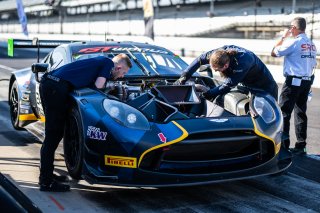 #24 Aston Martin Vantage AMR GT3 EVO of Gray Newell / Zach Robichon / Darren Turner, Heart of Racing Team, Indy 8H, Pro-Am, SRO America, Indianapolis Motor Speedway, Indianapolis, IN, Oct 16–19, 2025
 | SRO Motorsports Group
