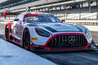 #34 Mercedes-AMG GT3 EVO of Michai Stephens / Mikael Grenier / Lucas Auer, JMF Motorsports, Indy 8H, IGTC, Pro, SRO America, Indianapolis Motor Speedway, Indianapolis, IN, Oct 16–19, 2025
 | SRO Motorsports Group