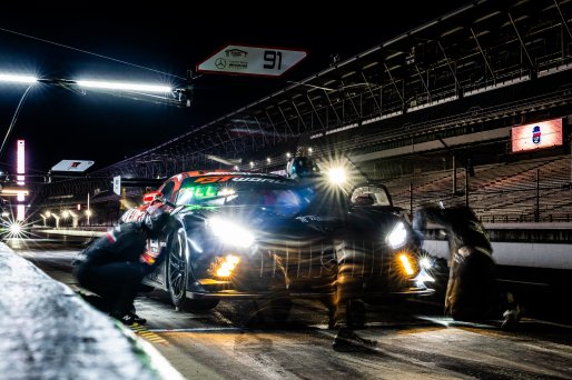 #91 Mercedes-AMG GT3 EVO of Jeff Burton / Daan Arrow / Philip Ellis, DXDT Racing, Indy 8H, IGTC, Pro-Am, SRO America, Indianapolis Motor Speedway, Indianapolis, IN, Oct 16–19, 2025
 | SRO Motorsports Group