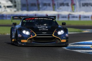 #24 Aston Martin Vantage AMR GT3 EVO of Gray Newell / Zach Robichon / Darren Turner, Heart of Racing Team, Indy 8H, Pro-Am, SRO America, Indianapolis Motor Speedway, Indianapolis, IN, Oct 16–19, 2025
 | Fabian Lagunas | www.lagunasphotography.com | For SRO Motorsports Group 2025