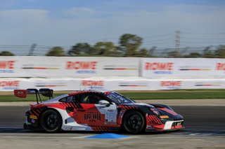 #18 Porsche 911 GT3 R (992) of Alex Sedgwick / Jan Heylen / Alessio Picariello, RS1, Indy 8H, IGTC, Pro, SRO America, Indianapolis Motor Speedway, Indianapolis, IN, Oct 16–19, 2025
 | Fabian Lagunas | www.lagunasphotography.com | For SRO Motorsports Group 2025
