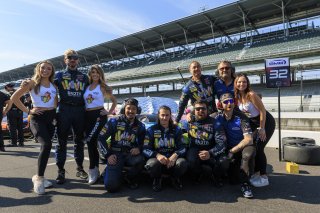 Grid walk at GT World Challenge America Powered by AWS, Indy 8HR, SRO America, Indianapolis Motor Speedway, Speedway, IN Oct 15 - 19, 2025 #32 Porsche 911 GT3 R (992) of Kyle Washington / Tom Sargent / Klaus Bachler, GMG Racing, Indy 8H, IGTC, Pro-Am, Ind | Fabian Lagunas | www.lagunasphotography.com | For SRO Motorsports Group 2025